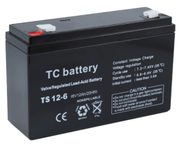 TC ΜΠΑΤΑΡΙΑ ΜΟΛΥΒΔΟΥ 12AH 6V TC BATTERY